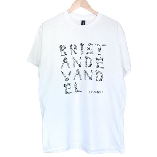 T-shirt - Vit Bristande Vandel